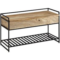 WOHNLING Schuhbank WL6.586 schwarz Holz 90,0 cm WOHNLING Schuhbank WL6.586 schwarz Holz 90,0 cm von Wohnling