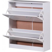WOHNLING Schuhschrank, WL1.347 weiß 2 Fachböden 75,0 x 24,0 x 87,0 cm WOHNLING Schuhschrank, WL1.347 weiß 2 Fachböden 75,0 x 24,0 x 87,0 cm von Wohnling