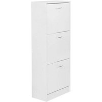 WOHNLING Schuhschrank, WL5.035 weiß 3 Fachböden 50,0 x 24,0 x 125,0 cm WOHNLING Schuhschrank, WL5.035 weiß 3 Fachböden 50,0 x 24,0 x 125,0 cm von Wohnling