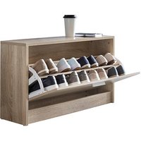 WOHNLING Schuhschrank, WL5.270 sonoma-eiche 1 Fachboden 80,0 x 24,0 x 47,0 cm von Wohnling