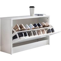 WOHNLING Schuhschrank, WL5.271 weiß 1 Fachboden 80,0 x 24,0 x 47,0 cm von Wohnling