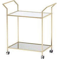 WOHNLING Servierwagen gold 73,0 x 37,0 x 78,0 cm von Wohnling