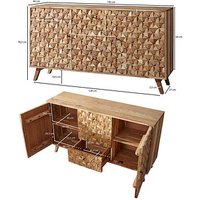WOHNLING Sideboard, WL5.598 akazie 140,0 x 40,0 x 78,5 cm, 1 St. von Wohnling