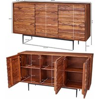WOHNLING Sideboard Sideboard 150 cm sheesham, WL5.635 sheesham 150,0 x 41,0 x 81,0 cm, 1 St. WOHNLING Sideboard Sideboard 150 cm sheesham, WL5.635 sheesham 150,0 x 41,0 x 81,0 cm, 1 St. von Wohnling