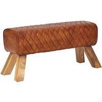WOHNLING Sitzbank WL6.089 braun Leder 89,0 cm von Wohnling