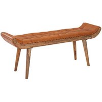 WOHNLING Sitzbank WL6.479 braun Leder 125,0 cm von Wohnling