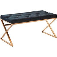 WOHNLING Sitzbank WL6.617 schwarz Stoff 90,0 cm von Wohnling