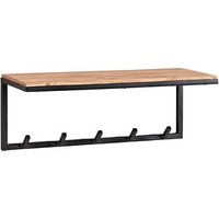 WOHNLING Wandgarderobe WL6.354 akazie Holz 5 Haken 70,0 x 27,0 cm von Wohnling