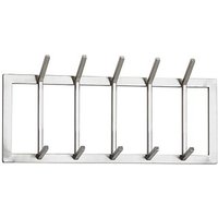 WOHNLING Wandgarderobe WL6.443 silber Metall 10 Haken 65,0 x 30,0 cm WOHNLING Wandgarderobe WL6.443 silber Metall 10 Haken 65,0 x 30,0 cm von Wohnling