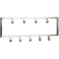 WOHNLING Wandgarderobe WL6.446 silber Metall 9 Haken 50,0 x 20,0 cm WOHNLING Wandgarderobe WL6.446 silber Metall 9 Haken 50,0 x 20,0 cm von Wohnling