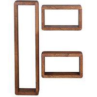 WOHNLING Wandregale sheesham 80,0 x 15,0 x 20,0 cm, 1 St. von Wohnling