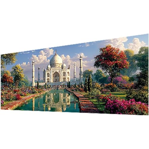 Diamond Painting Erwachsene, Landschaft Diamond Painting See DIY Vollbohrer Diamanten Malerei Stickerei Kreuzstich Set, Mosaikherstellung Basteln Erwachsene, Geschenke Deko Wohnzimmer 100x235cm w-938 von Wohoaqig