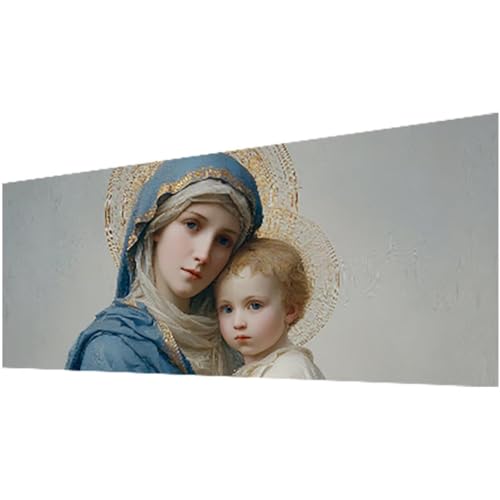 Diamond Painting Mutter, Diamond Painting Erwachsene und Kinder DIY 5D Diamante Malerei Bilder Frau Stickerei Kreuzstic Mosaikherstellung Basteln für Anfänger, Zimmer Deko Wohnzimmer 60x140cm w-888 von Wohoaqig