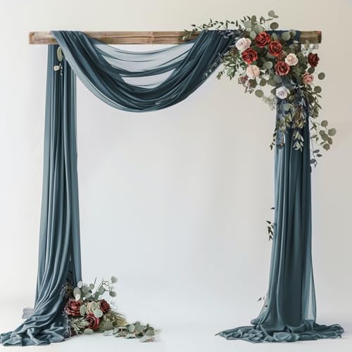 Wokceer Drapierstoff für Hochzeitsbögen, 72,9 cm x 6,1 m, durchscheinende Vorhänge für Zeremonie, Geburtstag, Party, Brautparty, Dekoration Wokceer Drapierstoff für Hochzeitsbögen, 72,9 cm x 6,1 m, durchscheinende Vorhänge für Zeremonie, Geburtstag, Party, Brautparty, Dekoration von Wokceer