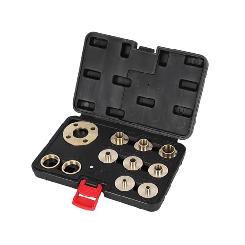 11-teiliges Messing-Fräser-Schablonenführungs-Set mit Tragetasche, tragbares Oberfräsenführungs-Set mit Kontermutter-Adapter, wiederverwendbare Oberfräsenführungsbuchse für Holzbearbeitungsaufgaben 11-teiliges Messing-Fräser-Schablonenführungs-Set mit Tragetasche, tragbares Oberfräsenführungs-Set mit Kontermutter-Adapter, wiederverwendbare Oberfräsenführungsbuchse für Holzbearbeitungsaufgaben von Wokyo