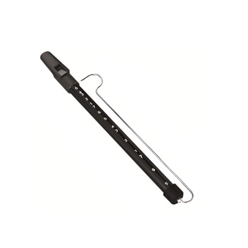 Tragbare Slide-Pfeife mit Stange aus Aluminiumlegierung, leichtgängiges herausziehbares Gleitgerät für Musikliebhaber, Aufführungen und interaktive Spiele (schwarz) von Wokyo