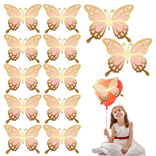 Wolancy 12 Stück große 3D Schmetterling Partydekoration, Papier Schmetterling Wanddekoration in 2 verschiedenen Größen, 3D Riesenschmetterling für Geburtstag, Schlafzimmer Hochzeit Wolancy 12 Stück große 3D Schmetterling Partydekoration, Papier Schmetterling Wanddekoration in 2 verschiedenen Größen, 3D Riesenschmetterling für Geburtstag, Schlafzimmer Hochzeit von Wolancy