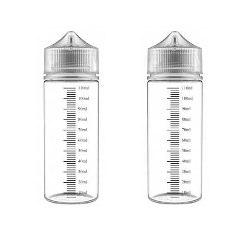 WOLF Kit 2 abgestuften Flaschen Unicorn 120 ml (Chubby-Typ) zum Mischen (zwei Einheiten) von Wolf Vape
