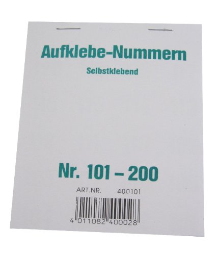 Wolf & Appenzeller 400101 - Gewinnaufklebe-Nummern 101-200, selbstklebend von Wolf & Appenzeller