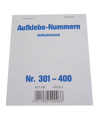 Wolf & Appenzeller 400301 - Gewinnaufklebe-Nummern 301-400, selbstklebend von Wolf & Appenzeller