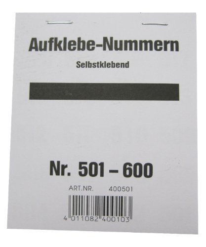 Wolf & Appenzeller 400501 - Gewinnaufklebe-Nummern 501-600, selbstklebend von Wolf & Appenzeller