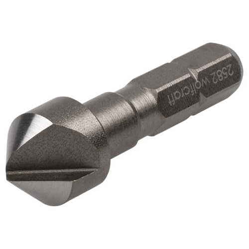 wolfcraft Kegelsenker, Sechskant-Schaft ∅ 10 mm I 2582000 I Für das Senken von Bohrlöchern für bündige Verschraubungen in Holz, NE-Metall und Kunststoff wolfcraft Kegelsenker, Sechskant-Schaft ∅ 10 mm I 2582000 I Für das Senken von Bohrlöchern für bündige Verschraubungen in Holz, NE-Metall und Kunststoff von wolfcraft