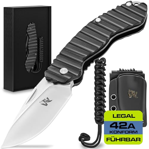Wolfgangs GLADIO Zweihandmesser Klappmesser aus feinstem D2 Stahl und G10-Griff - Legale mitführbares Taschenmesser Klappmesser - Outdoor Survival Messer - Klappmesser Outdoor + Kydex Holster Wolfgangs GLADIO Zweihandmesser Klappmesser aus feinstem D2 Stahl und G10-Griff - Legale mitführbares Taschenmesser Klappmesser - Outdoor Survival Messer - Klappmesser Outdoor + Kydex Holster von Wolfgangs