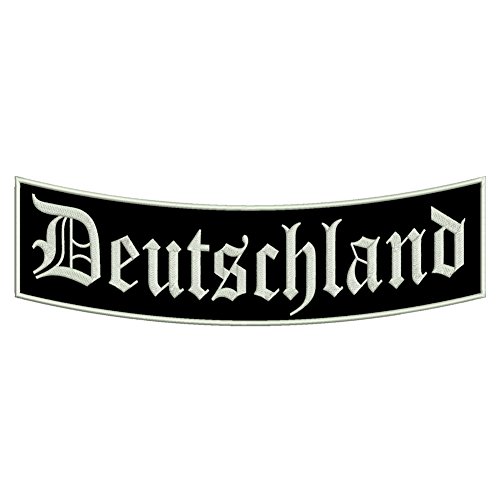 Aufnäher "Deutschland" - Ein unterer Bogen B1 mit ca. 35x11cm - Ländername - Länderpatch - Bundesland von Wolfszeit