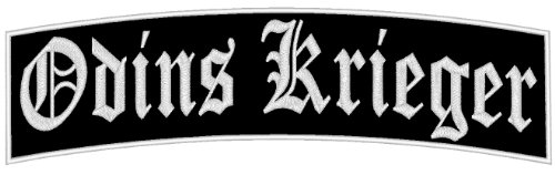 Aufnäher "Odins Krieger" - Ein oberer Bogen B1 - verschiedene Größen zur Auswahl (10x3cm) von Wolfszeit