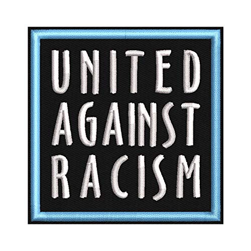 Patch "UNITED AGAINST... FACISM, RACISM, SEXISM" - ca. 7x7cm - Gestickter Aufnäher Aufbügler (RACISM) von Wolfszeit