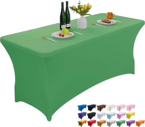 Wolfway 4FT Smaragdgrün Stretch Spandex Tischdecke waschbar und faltenbeständig Küche Spandex Tischtuch ausgestattet rechteckigen Tisch für Party, Bankett, Hochzeiten, Cocktail und Festival Wolfway 4FT Smaragdgrün Stretch Spandex Tischdecke waschbar und faltenbeständig Küche Spandex Tischtuch ausgestattet rechteckigen Tisch für Party, Bankett, Hochzeiten, Cocktail und Festival von Wolfway