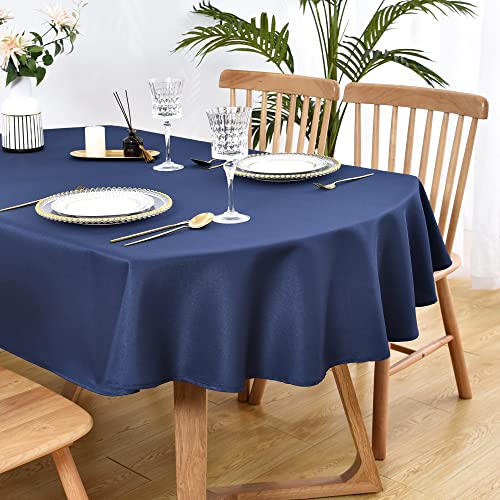 Wolkemer Ovale Tischdecke, 152,4 x 308,5 cm, waschbar, einfarbig, marineblau, Tischdecke für Esszimmer, Hochzeit, Party, Bankett, Tischdekoration Wolkemer Ovale Tischdecke, 152,4 x 308,5 cm, waschbar, einfarbig, marineblau, Tischdecke für Esszimmer, Hochzeit, Party, Bankett, Tischdekoration von Wolkemer