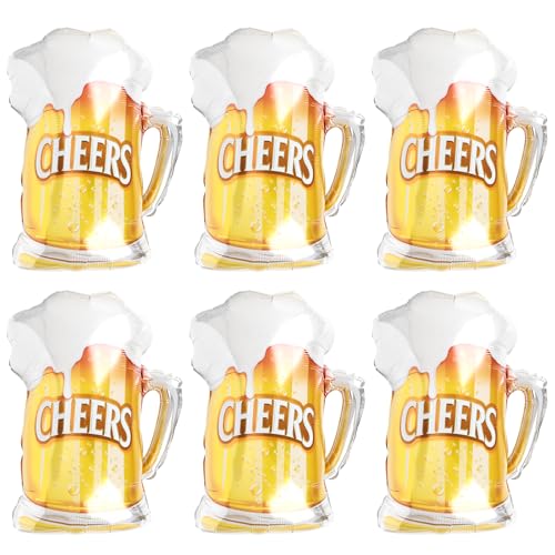 6 Stücke Bier Folienballon, Bierglas Riesenballon, XXL Bier Aluminium Folie Ballon, Bierkglas Luftballons Helium Ballons für Urlaub Hochzeit Bierthema Party Jubiläm Festival Geburtstag 6 Stücke Bier Folienballon, Bierglas Riesenballon, XXL Bier Aluminium Folie Ballon, Bierkglas Luftballons Helium Ballons für Urlaub Hochzeit Bierthema Party Jubiläm Festival Geburtstag von Wolkstello