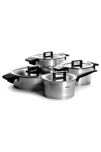WOLL – Concept Topf-Set 8-tlg. Edelstahl – Induktion – für alle Herdarten – backofenfest bis 200 °C – langlebiges Kochgeschirr silber WOLL – Concept Topf-Set 8-tlg. Edelstahl – Induktion – für alle Herdarten – backofenfest bis 200 °C – langlebiges Kochgeschirr silber von Woll