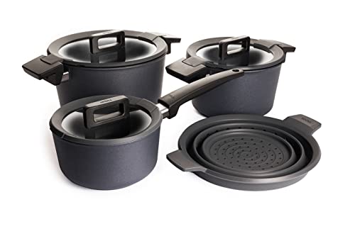 Woll 101CP 4-Teiliges Guss Kochtopf Set Concept plus inklusiv Glasdeckel bestehend aus 120 CP / 124 CP /918 CP /SI 24 Siebeinsatz Woll 101CP 4-Teiliges Guss Kochtopf Set Concept plus inklusiv Glasdeckel bestehend aus 120 CP / 124 CP /918 CP /SI 24 Siebeinsatz von Woll