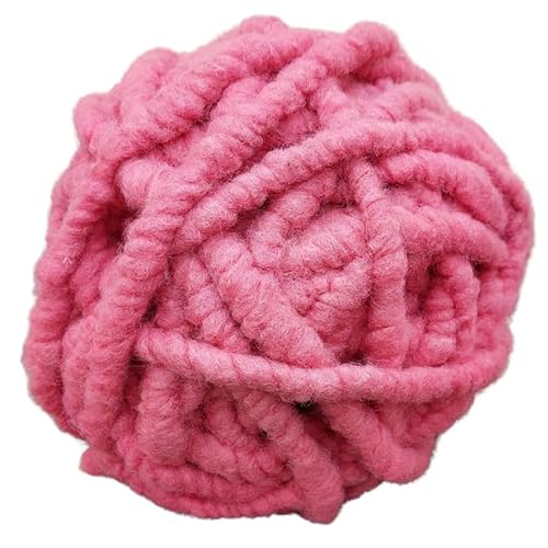 Wollblüte | XXL Wolle | dicke Wolle zum Häkeln | Teppichwolle | Sitzkissen häkeln (Rosa) von Wollblüte