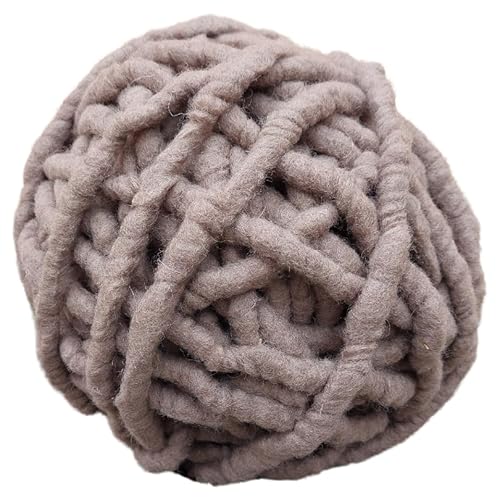 Wollblüte | XXL Wolle | extra dicke Wolle | Teppichwolle | Basteln mit Wolle (Braun) von Wollblüte