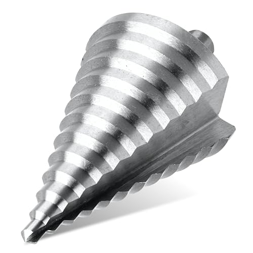 Woltersberger® HSS Stufenbohrer mit 12mm Triangular-Schaft | Kegelbohrer Ø 6-60mm | 12 Stufen Konusbohrer passt in jedes Bohrfutter | Schälbohrer ideal für Metall, Holz, Kunststoffe von Woltersberger