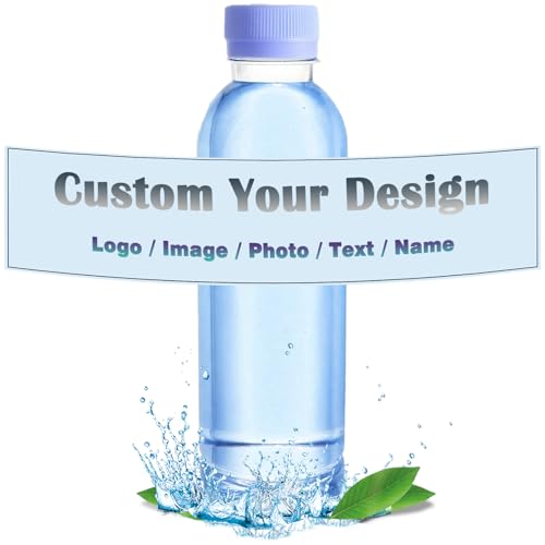 Personalisierbare Wasserflaschen-Etiketten, bis zu 300 Stück, individuelle wasserdichte Wasserflaschen-Aufkleber für Hochzeiten, Geburtstage, Babypartys, Abschlussfeiern, Geschäfts- und Personalisierbare Wasserflaschen-Etiketten, bis zu 300 Stück, individuelle wasserdichte Wasserflaschen-Aufkleber für Hochzeiten, Geburtstage, Babypartys, Abschlussfeiern, Geschäfts- und von WolunLi