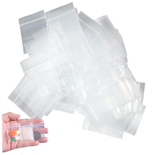 Kleine Plastiktüten, 300pcs winzige Druckverschlussbeutel, 1, 0 x 1, 4 Zoll klarer winziger Plastik für die Reise, Lagerung, Verpackung Kleine Plastiktüten, 300pcs winzige Druckverschlussbeutel, 1, 0 x 1, 4 Zoll klarer winziger Plastik für die Reise, Lagerung, Verpackung von Womsclo