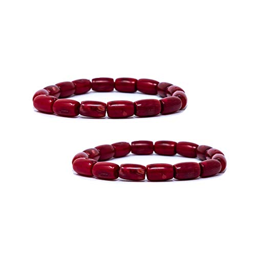 Wonder Care- Chakra Armbänder Buddha Echte Rudraksha Perlen Armband Lava Armbänder Rudraksha Armband (2 pro Packung) von Wonder Care