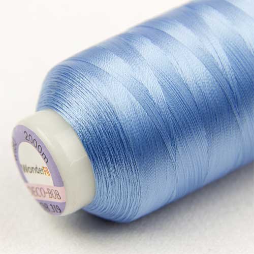 WonderFil Specialty Threads DecoBob Baumwoll-Polyester, 2-lagig, 80 W, Hellblau von WonderFil Specialty Threads