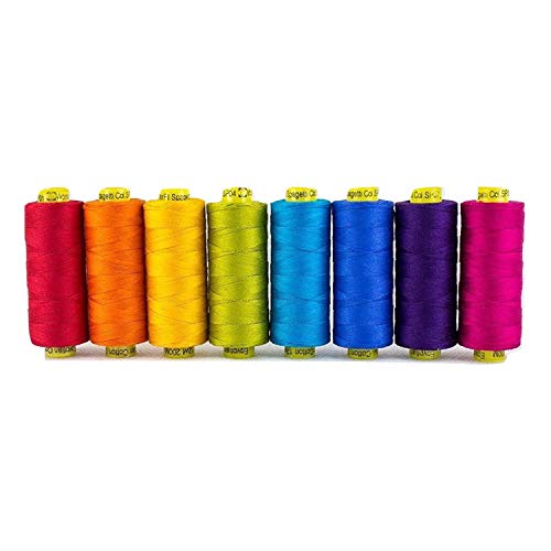 WonderFil Specialty Threads Spagetti, 3-lagig, 100% langstapelig, doppelgasierte ägyptische Baumwolle, hell, 8 Stück WonderFil Specialty Threads Spagetti, 3-lagig, 100% langstapelig, doppelgasierte ägyptische Baumwolle, hell, 8 Stück von WonderFil Specialty Threads