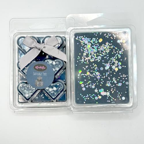 WonderWax | Duftwachs Wax Melts 6 Herzen Duftwachswürfel | 100% Sojawachs Raumduft | Geschenk Set Raumdüfte | Hochzeiten,Geburtstag,Valentinstag,Weihnachten | Duftlampen Sauvage von WonderWax