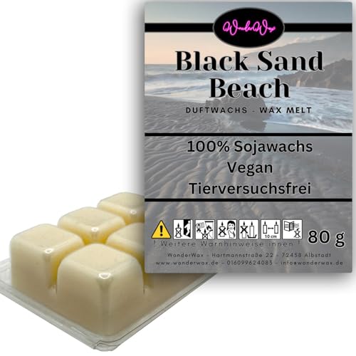 WonderWax Duftwachs Wax Melts für Duftlampe, 6 Würfel Duftmelt Wachsmelt Sojawachs Duftwachswürfel für Raumdüfte, Wachs mit Duftöl Indoor Melts Duftwachs für Aromalampe Black Sand & Beach WonderWax Duftwachs Wax Melts für Duftlampe, 6 Würfel Duftmelt Wachsmelt Sojawachs Duftwachswürfel für Raumdüfte, Wachs mit Duftöl Indoor Melts Duftwachs für Aromalampe Black Sand & Beach von WonderWax