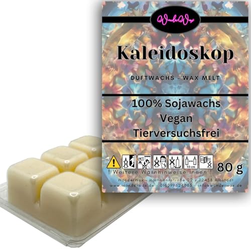 WonderWax Duftwachs Wax Melts für Duftlampe, 6 Würfel Duftmelt Wachsmelt Sojawachs Duftwachswürfel für Raumdüfte, Wachs mit Duftöl Indoor Melts Duftwachs für Aromalampe Kaleidoskop WonderWax Duftwachs Wax Melts für Duftlampe, 6 Würfel Duftmelt Wachsmelt Sojawachs Duftwachswürfel für Raumdüfte, Wachs mit Duftöl Indoor Melts Duftwachs für Aromalampe Kaleidoskop von WonderWax