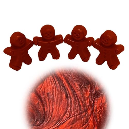 WonderWax Lebkuchenmännchen 4er Set Wachsmelt Duftwachs Raumduft für Duftlampen Soja Wachs Melts Duftmelt Aroma Wellnes Kerzen Wärmer Kirsch Vanille von WonderWax