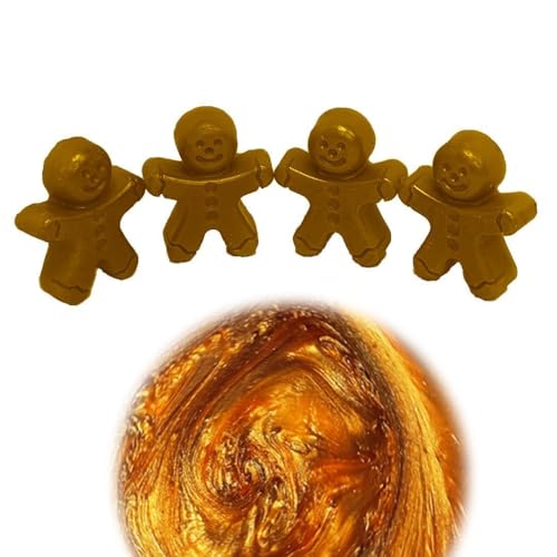 WonderWax Lebkuchenmännchen 4er Set Wachsmelt Duftwachs Raumduft für Duftlampen Soja Wachs Melts Duftmelt Aroma Wellnes Kerzen Wärmer Lebkuchen von WonderWax