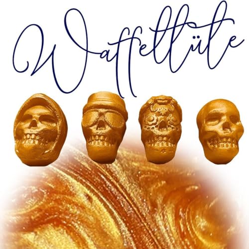 WonderWax Mini Totenköpfe 8er Set Waffeltüte Wachsmelt Duftwachs Raumduft für Duftlampen Soja Wachs Melts Duftmelt Aroma Wellnes Kerzen Wärmer Wax Tarts von WonderWax