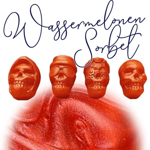 WonderWax Mini Totenköpfe 8er Set Wassermelonensorbet Wachsmelt Duftwachs Raumduft für Duftlampen Soja Wachs Melts Duftmelt Aroma Wellnes Kerzen Wärmer Wax Tarts von WonderWax